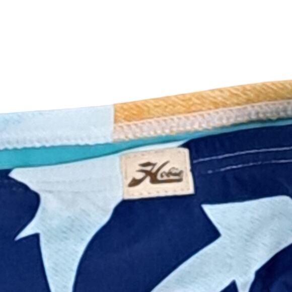 2 For $5 Sale NWT Girls Hobie Tropical Abstract Blue Bikini Swim Bottom Size 12 - Picture 6 of 6